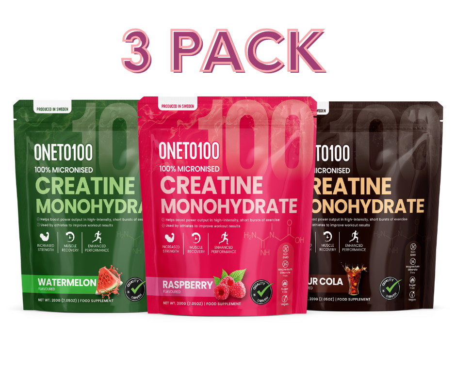 Kreatin smaksatt 3 pack