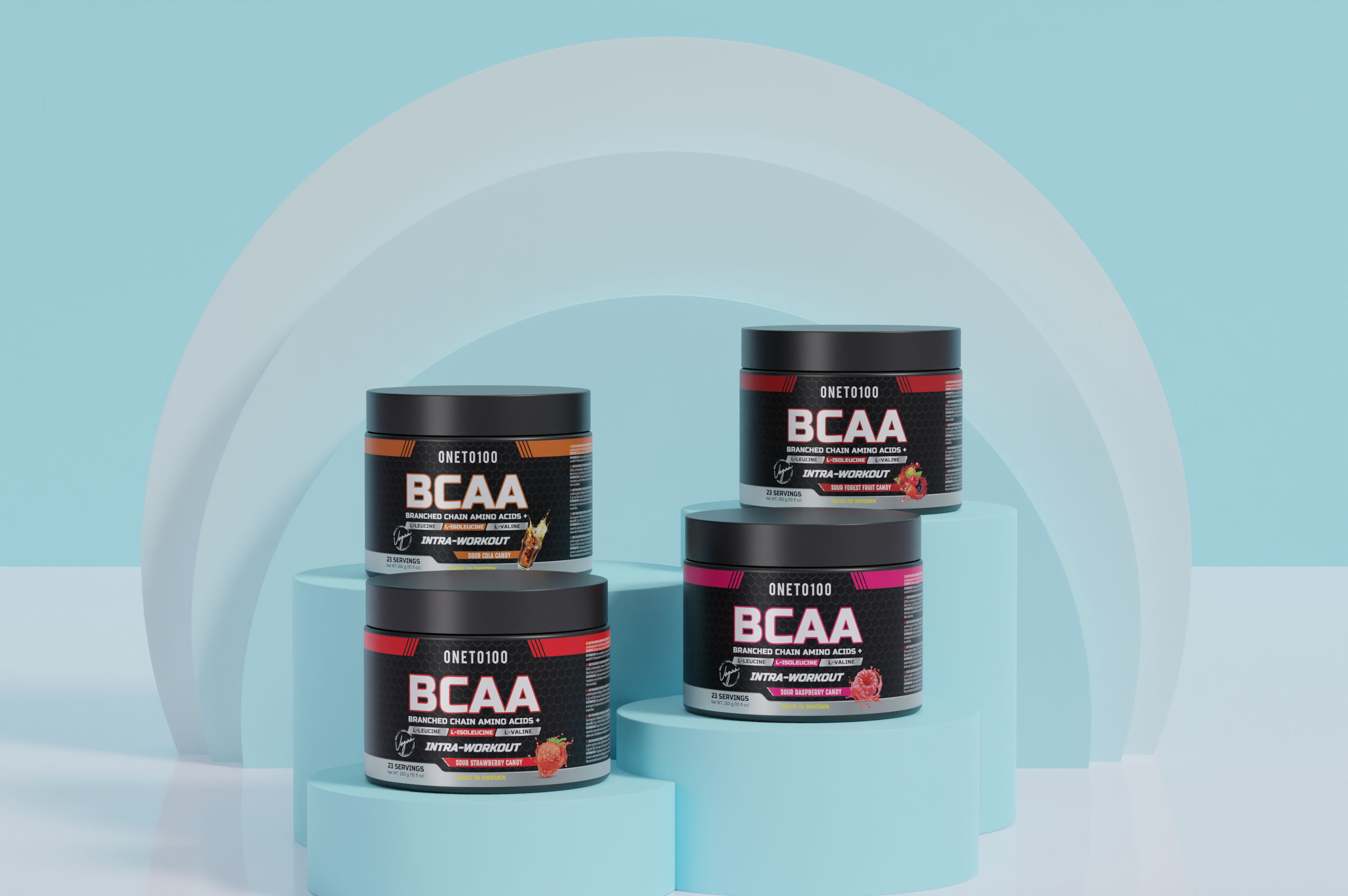 BCAA 5 pack (250 g x 5 ) 85 kr/st!!