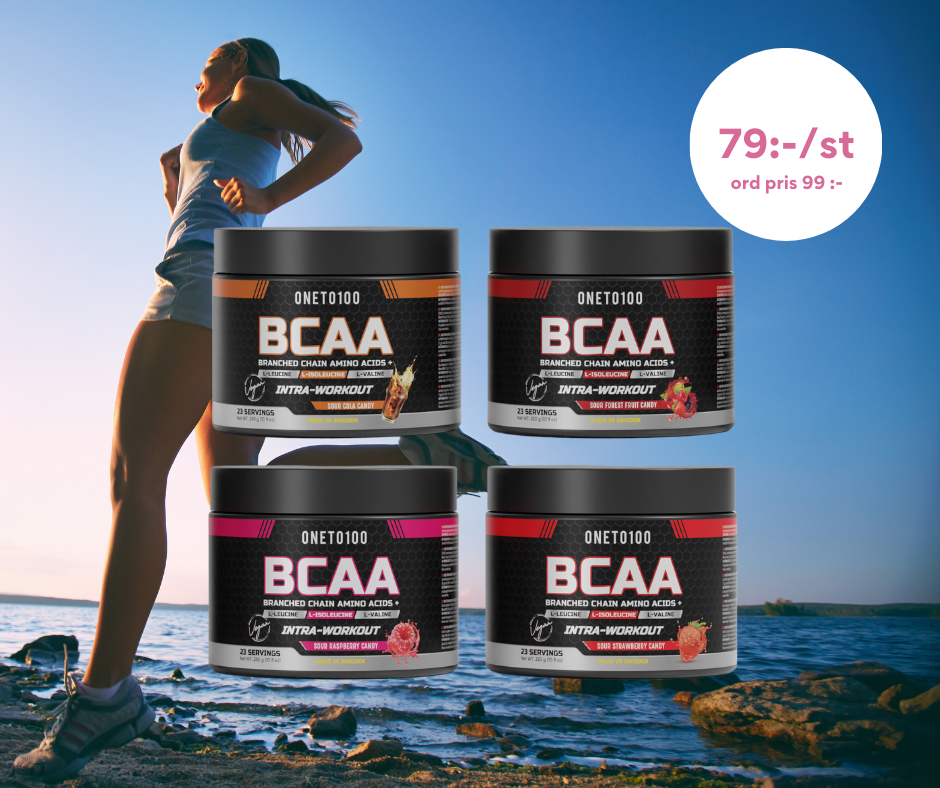 BCAA 4 pack SUPERDEAL 79 kr/st