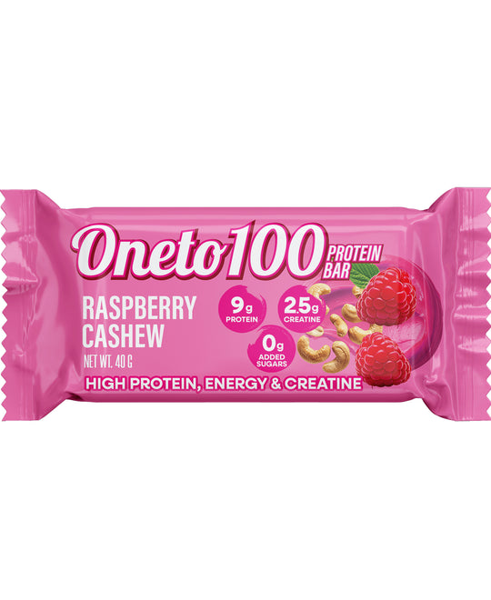 Kreatin Proteinbar Raspberry/Cashew 40 g x 18, spara 211 kr!