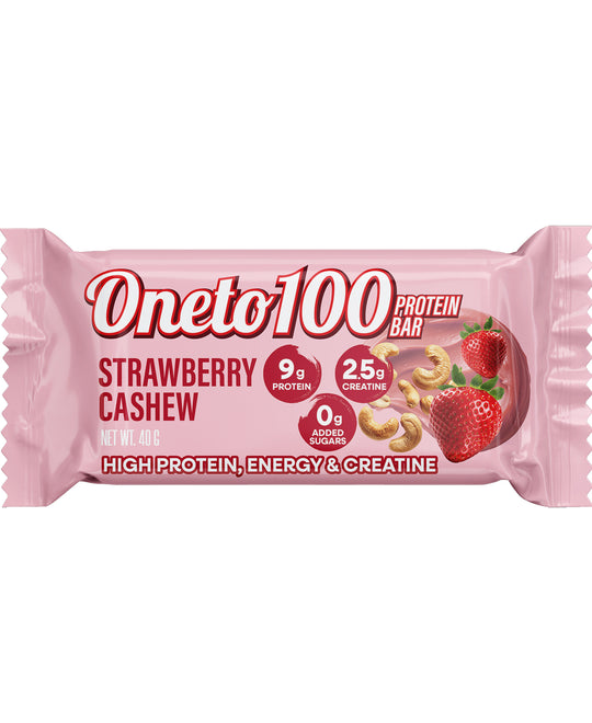 Kreatin Proteinbar Strawberry/Cashew 40 g x 18, spara 211 kr