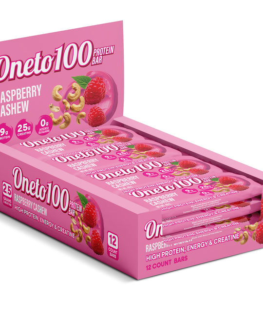 Kreatin Proteinbar Raspberry/Cashew 40 g x 18, spara 211 kr!