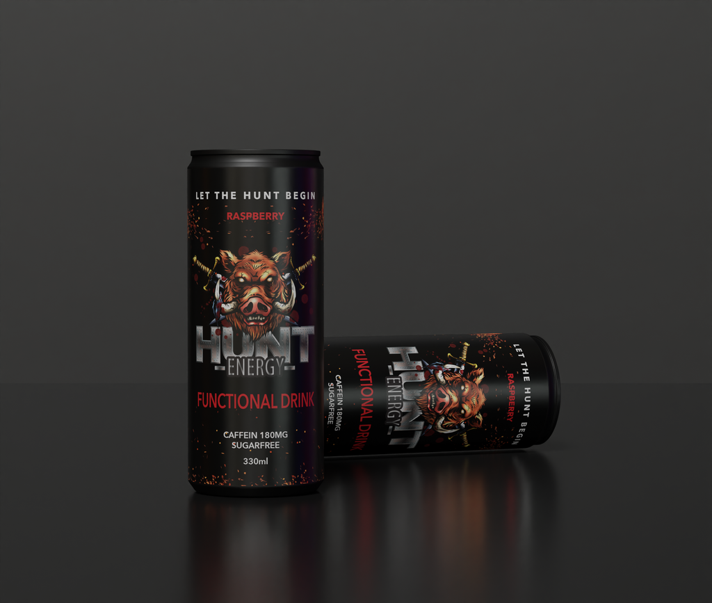 24 x HUNT ENERGY 330 ml KORT DATUM